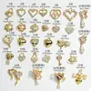 Colar com pingente artesanal de moda estilo metal tendência alta qualidade DIY brincos acessórios de orelha pingente atacado
