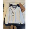Sudadera con Capucha y Cuello Polo Casual Americana para Hombre con Forro de Terciopelo Cálido, Falsa Pieza Doble, Top Holgado, Diseño de Cuello a Cuadros, Negro, En Stock