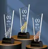 Troféu de Cristal Personalizado com Gravação, Lembrança de Prêmio de Competição, Homenagem a Funcionário em Reunião Anual da Empresa, Medalha de Competição de Badminton