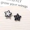 Zhen Tu Tecido Xadrez Retrô Estilo Japonês Botão de Estrela de Cinco Pontas Patch Acessórios DIY Materiais