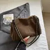 Shuai Mijia 2026 Bolso Nuevo Bolso de Hombro Sencillo para Mujer Color Sólido Cadena Bolso de Axila Bolso Tote de Gran Capacidad Bolso para Mujer