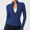 Chaqueta Deportiva de Forro Polar de Otoño e Invierno para Mujer, Corte Slim, Cálida, Chaqueta de Fitness para Correr, Cuello Alto con Cremallera, Chaqueta de Yoga