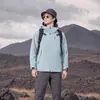 Chaqueta de viaje estilo montaña para hombres y mujeres, corte entallado con cintura ajustable, conjunto de chaqueta 3 en 1 para exteriores, impermeable y cálida