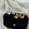 Pendientes de Aro Anchos Huecos Multicapa Inspirados en el Diseño, de Moda y Únicos, con Estilo de Espiga de Trigo, Versátiles y de Metal con Aspecto Tejido