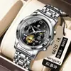Reloj de moda multifuncional para hombre marca Binbang, reloj de pulsera de cuarzo luminoso impermeable, popular exportación transfronteriza al por mayor