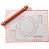 Set de Utensilios de Repostería Casera Listos para Usar Rodillo de Silicona Integrado de Grosor Ajustable Set de Tapete para Hornear