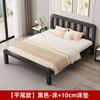 Cama de hierro para el hogar, cama doble de 1,5 m, cama de hierro reforzado y engrosado, cama individual de acero inoxidable, cama de 1,8 m con estructura de hierro para habitación de alquiler