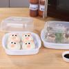 Calentador de comida japonesa, caja para vaporizar, horno microondas, tazón de arroz al vapor, plástico doméstico, caja para vaporizar verduras con tapa, tazón para calentar resistente a altas temperaturas