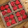 2027 Año de la Oveja Estilo Nuevo Mini Pegatinas de la Fortuna Hechas a Mano para Decoración de Casa Nueva y Suministros de Año Nuevo