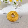 Colgante de Collar de Arena Dorada Antigua para Hombres y Mujeres, Hebilla de Seguridad para Cordón, Anillo Baifu Chapado en Oro, Estilo Antiguo