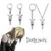 Mercancía de Anime Transfronteriza Death Note Misa Amane Pendientes de Lanza Collar Llavero de Death Note