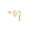 Set de Aretes Geométricos Rombo Diamante Clásico Más Vendido Transfronterizo de Amazon Europeo y Americano Pendientes Versátiles y Atmosféricos para Mujer