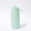 Taza de Acero Inoxidable con Aislamiento al Vacío al por Mayor Transfronteriza, Color Sólido, Alto Valor Estético, Taza de Oficina, Taza Portátil para Exteriores con Popote, Taza de Regalo