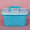 Caja de Almacenamiento de Plástico Caja de Almacenamiento para Juguetes Armario del Hogar con Tapa Caja para Bloques de Construcción Calcetines Caja para Cápsulas de Lavandería