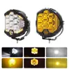 Luz de trabajo LED Wrangler de 7 pulgadas y 90W iluminada por tres lados, luz LED para coche todoterreno, foco modificado de alto brillo