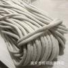 Cuerda de Algodón Blanco de 6mm y 16 Hebras con Alma Redonda, Cordón para Ribeteado, Cordón para Ajustar, Accesorios DIY Hechos a Mano, Tejido, Hilo de Algodón, Cuerda