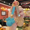 Llavero de Muñeco de Cabeza de Mickey con Pedrería Creativa de Gama Alta, Cadena de Garra Brillante Linda, Accesorio para Bolso de Mujer con un Toque de Sofisticación