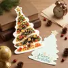 Tarjeta de Felicitación 3D Estampado en Caliente Navideño Tarjeta Decoración Árbol de Navidad Decoración Caja de Regalo Navideño Etiqueta Colgante Regalo Tarjeta Pequeña
