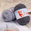 Fio de Veludo Esquilo, Fio para Cachecol de Espessura Média, Fio de Veludo Brilhante, Fio para Chapéu de Crochê Feito à Mão, Bolinha de Fio de Peso Pequeno, Fio para Bebê