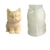 Manshan Vela Aromática de Gatito Sentado y De Pie 3D Molde de Silicona Animales DIY Yeso Pegamento Molde de Gatito de Resina