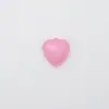 Anel Acrílico Pintado Pingente de Coração Colorido Tinta Brilhante Renda Coração Pêssego Pingente em Forma de Coração Acessórios de Joalheria Decorativa DIY