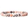 Pulsera unisex sencilla de alta gama para viajeros, con cuentas de piedra calientes de 6 mm transfronterizas de Europa y Estados Unidos, cuerda elástica para hombre y mujer que combina con todo.