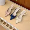 Zapatos de Salón de Punta Nueva Colección Primavera-Verano 2026, Tacones Altos, Sandalias de Tacón de Aguja Versátiles con Hebilla de Cinturón para Mujer