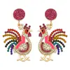 Europa e Estados Unidos Transfronteiriços Nova Cor Turquia Diamante Gota Óleo Contas de Arroz Brincos Moda Quente Dia de Ação de Graças Brincos de Animal