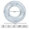 Flotador Inflable Grueso Ecológico de PVC para Adultos, Transparente, Portátil, Antivuelco, Antivuelco