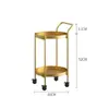 Mesa de Café Pequeña Móvil, Carrito Pequeño, Mesa Lateral para Sofá de Sala de Estar, Mini Mesa Pequeña, Estante de Almacenamiento, Carrito de Comedor Pequeño con Ruedas