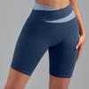 Pantalones Cortos Deportivos Casuales de Verano con Bloques de Color, Talla Europea, Transfronterizos, Pantalones Cortos de Fitness, Pantalones Cortos de Yoga de Alta Elasticidad con Sensación de Segunda Piel para Mujer