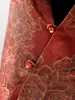 Conjunto de otoño para madre, traje de terciopelo dorado, nuevo conjunto de tres piezas estilo chino para mujeres de mediana edad y mayores, chaleco y blusa de manga larga para primavera y otoño