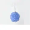 Bomba de Baño Suave Bomba de Baño Al por Mayor Gama Alta Ampliada Duradera No Dispersa Flores Frotar Espalda Baño Color Sólido Flor de Baño Red de Espuma