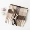 Bufanda de Nuevo Estilo 2026 para Mujer, Chal de Moda de Gama Alta para el Trabajo, Bufanda Cálida de Franela a Cuadros Grande para Otoño e Invierno, Mayoreo