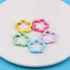 Flores Pintadas de Colores Flor de Ciruelo Hebilla de Primavera Muñeca Hecha a Mano DIY Caja Ciega Llavero Joyería Material Accesorios