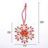 Adornos Navideños Personalizados Populares Transfronterizos de Copo de Nieve, Colgantes Navideños de Copo de Nieve Coloridos de Acrílico, Decoraciones para Ventanas