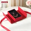 Caja de Joyería de Satén de Alto Nivel Estilo Chino Doble Apertura Herencia Antigua Caja de Embalaje Universal para Anillos, Pendientes, Collares