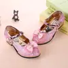 Zapatos de Princesa Modelo Nuevo 2026 para Niñas Mayores, Zapatos Individuales Infantiles con Lazo, Zapatos de Cuero para Estudiantes, Zapatos de Niña, Un Par al por Mayor