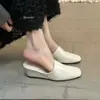 Mules Fechadas da Moda para Exterior, Novas Sandálias de Encaixe sem Costas, Saltos Plataforma, Chinelos Femininos de Verão 2026 com Salto Alto e Bico Quadrado