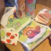 Toalha estampada de desenho animado transfronteiriça, pano de limpeza, pano de prato de cozinha, toalha de limpeza de uso duplo úmida e seca, rasgável à mão
