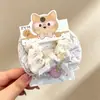 2026 Novo Estilo Elástico para Cabelo Intestino Grosso para Mulheres Corda de Cabelo Flor de Cabeça Alta Elasticidade Elástica Coque Elástico de Cabelo Corda de Cabelo para Rabo de Cavalo Acessórios de Cabelo