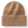 Nuevo Turbante de Cachemira Engrosado Agradable a la Piel Protección contra el Frío Sombrero Cálido Suave Pegajoso Resistente al Viento Gorro de Punto Simple Gorro para Ciclismo Frío
