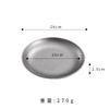 Placa de Aço Inoxidável Y304 Disco para Churrasco Coreano Bandeja de Placa de Aço Inoxidável Prato para Bife Frutas Sobremesa Prato para Ossos Prato de Jantar