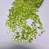 Pedra Peridoto Natural Redonda Lapidada com Fundo Pontiagudo 0,8m M-5mm Pedra para Acessório de Joia