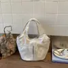 Bolsa de Tela Bordada con Múltiples Bolsillos, Bolso de Mano Grande para Mujer, Bolso Tote Cubo para el Trabajo, Bolsa tipo Canasta para Salidas de Mamá con Bebé