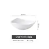 Plato Triangular Creativo Jingdezhen Porcelana de Hueso Cerámica Doméstica Plato Snb Plato de Desayuno Plato de Comida Occidental Plato de Frutas Plato Salah Plato de Pancetta