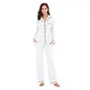 2026 Primavera, Otoño, Invierno Ropa de Casa Nueva Ropa para Mujer Europea y Americana Conjunto de Cárdigan de Manga Larga y Pantalones Largos Pijama Venta al por Mayor Invierno Transfronterizo