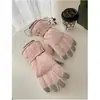 Luvas de Esqui de Inverno Femininas com Forro de Lã, Espessadas para Aquecimento, Compatíveis com Tela Sensível ao Toque, Adequadas para Atividades na Neve, Ciclismo e Uso em Bicicleta Elétrica, Algodão à Prova de Vento e Resistente ao Frio