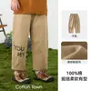 [100% Algodón] Pantalones de Trabajo de Algodón Puro para Niños Cotton Hall Nuevo Estilo de Primavera Pantalones para Niños Pantalones Casuales para Niñas Primavera y Otoño
