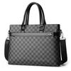 Portafolio a Cuadros para Hombre Negocios Portátil Hombro Bandolera Bolsa para Documentos de Computadora Bandolera para Hombre Negocios Casual
